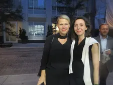 Finsterworld director/screenwriter Frauke Finsterwalder with Anne-Katrin Titze in SoHo